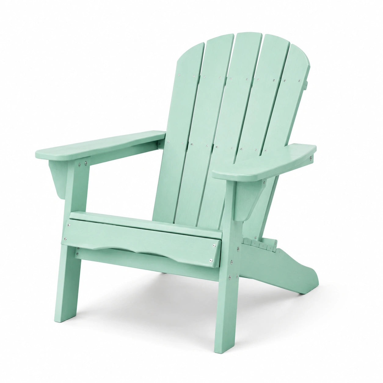 Sedia Adirondack in legno verde 89 x 76 x 90 cm