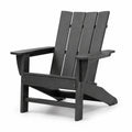 Sedia Adirondack in Legno Composito Nero 90x85x95 cm