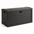 Contenitore da Esterno in Plastica Resistente Nero 120x45x60 cm