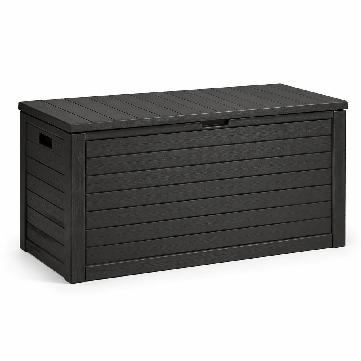 Baule da esterno in plastica nera